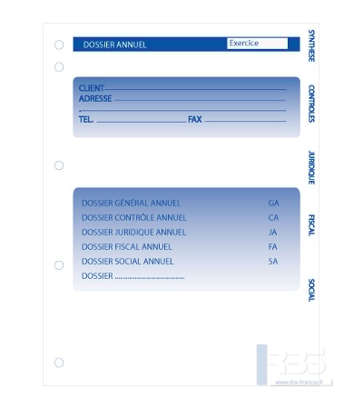 Dossier de travail annuel version intercalaire