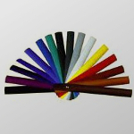 16 coloris disponibles de bandes thermocollantes