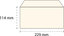 Enveloppe au format C5/6 114×229mm