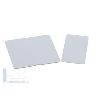 Cartes PVC blanches sécables en trois 0.76 mm