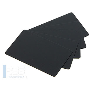 Cartes PVC noires mates 0.76 mm