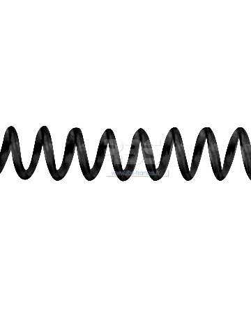 Spirale coil plastique pas 4:1 format A3 CLASSIQUE - Coloris : Noir