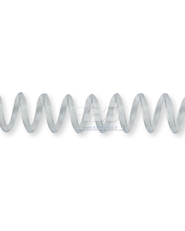 Spirale coil plastique pas 4:1 format A3 CLASSIQUE - Coloris : Transparent