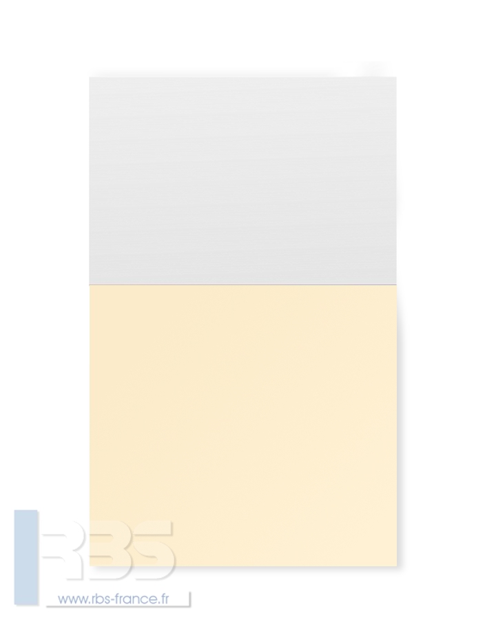 Chemises à oeillets pour agrafage Standing 240g - Coloris : Crème
