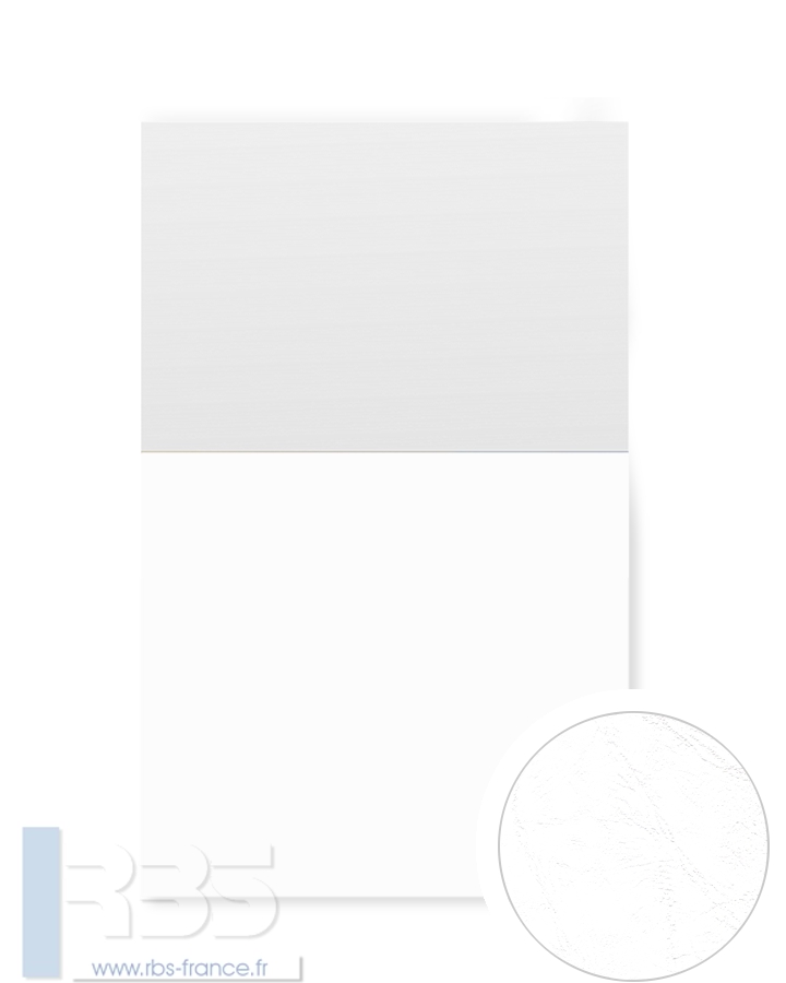 Couverture d'emboîtage Grain cuir 260g - Coloris : Blanc