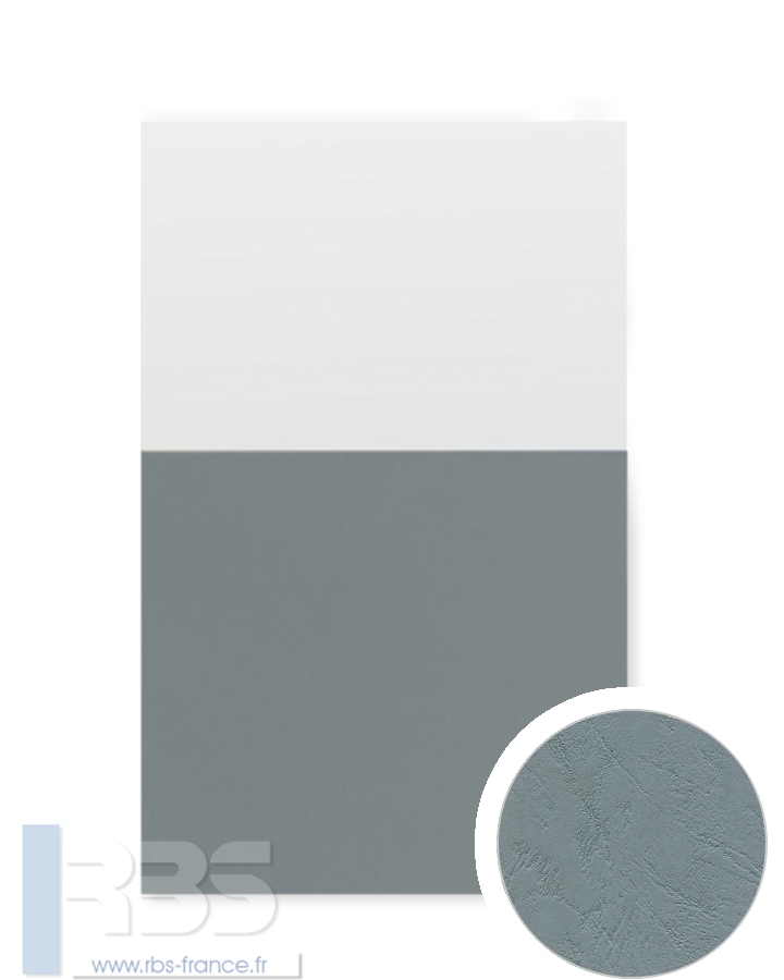 Couverture d'emboîtage Grain cuir 260g - Coloris : Gris Ardoise