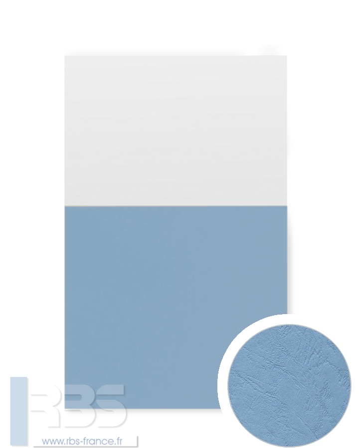 Couverture d'emboîtage Grain cuir 260g - Coloris : Bleu Horizon