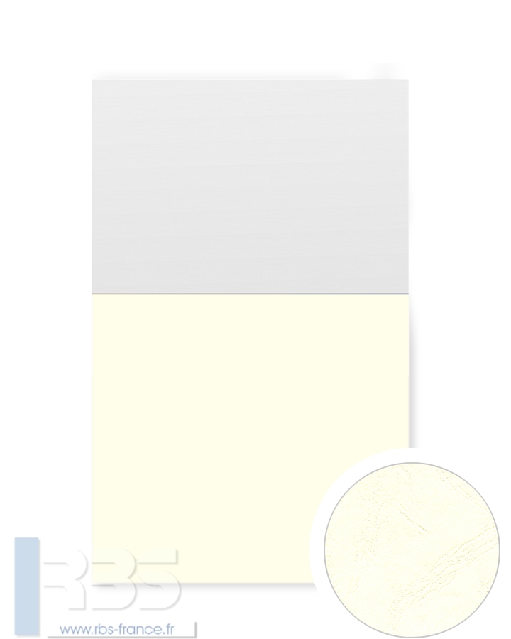 Couverture d'emboîtage Grain cuir 260g - Coloris : Crème